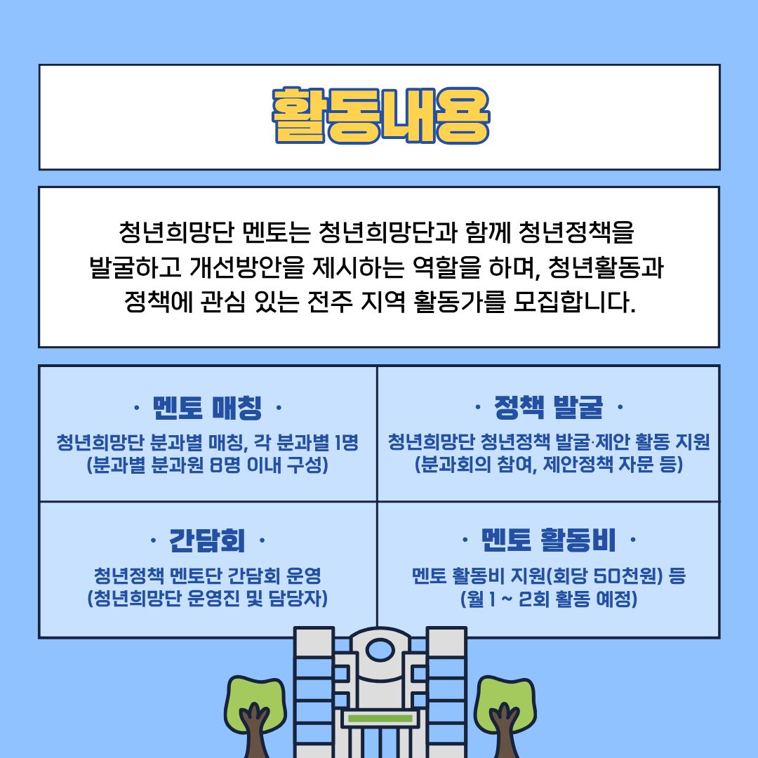 2026 청년희망단 멘토 인력풀 모집 안내