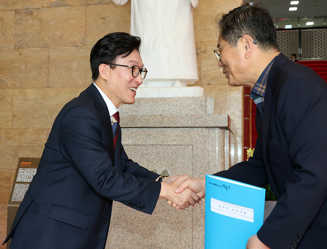 김민석 더불어민주당 당대표 면담
