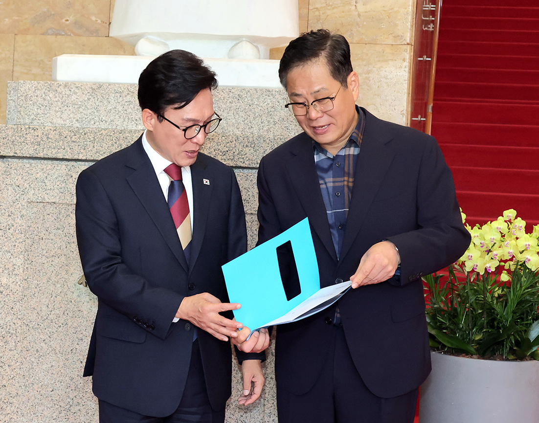 김민석 더불어민주당 당대표 면담