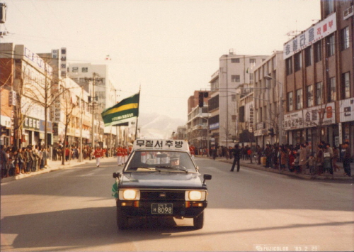 전주 모범 택시 길거리 캠페인 사진