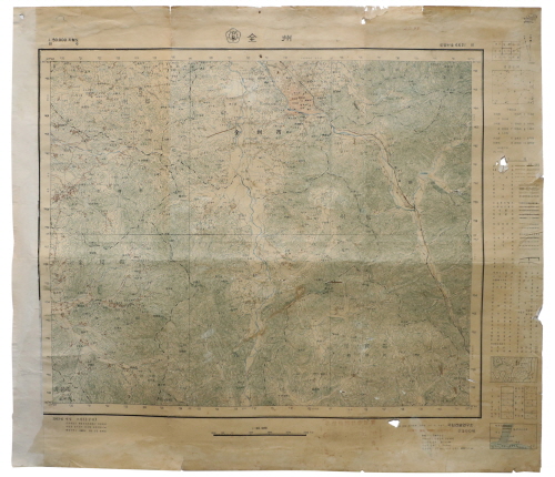 국립건설연구소 전주지도(1969)