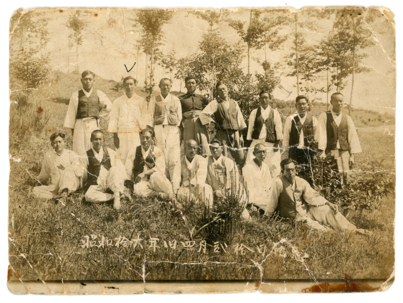 마을 친목계 모임 기념 사진