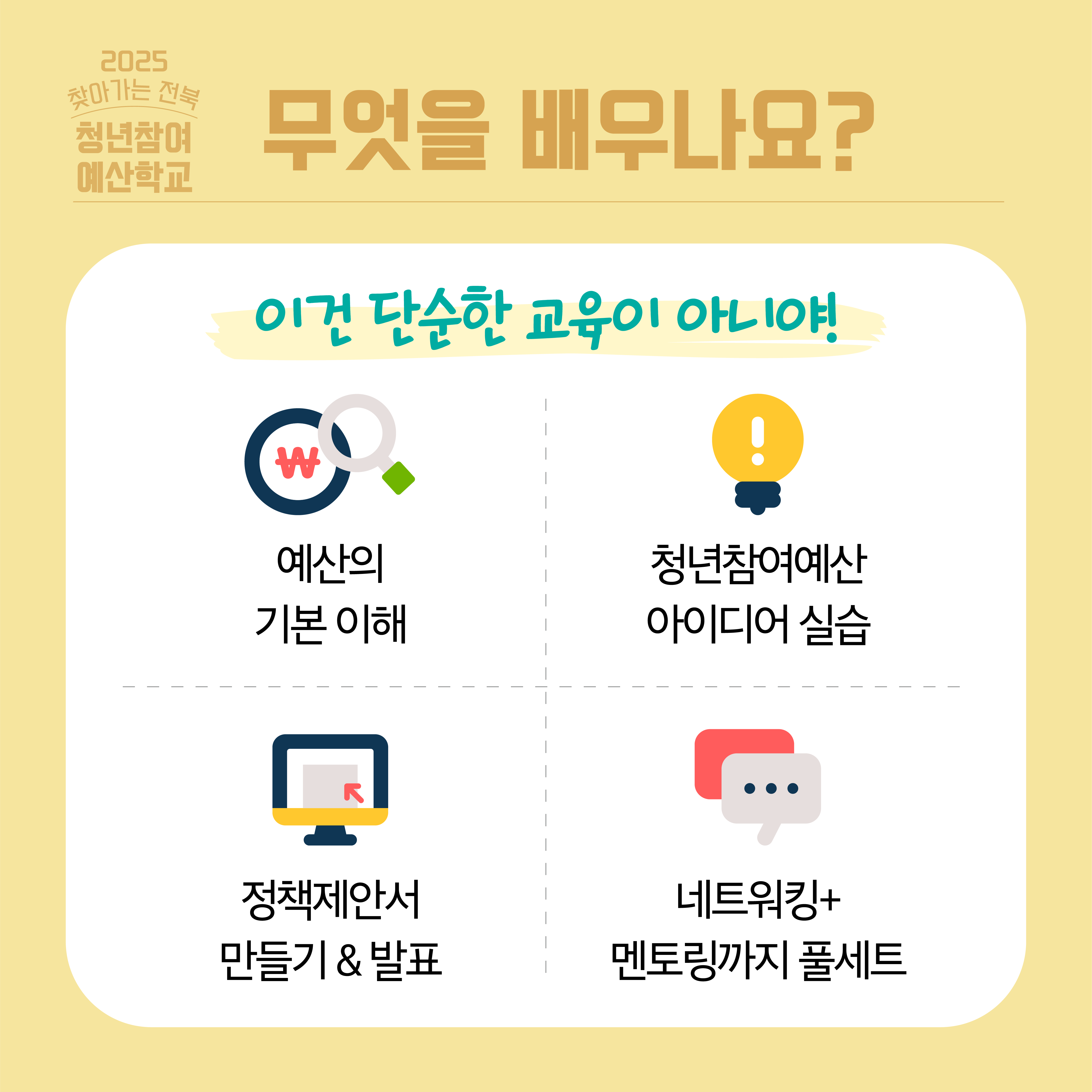 [전북청년허브센터] 2025 찾아가는 전북청년참여예산학교 모집 안내