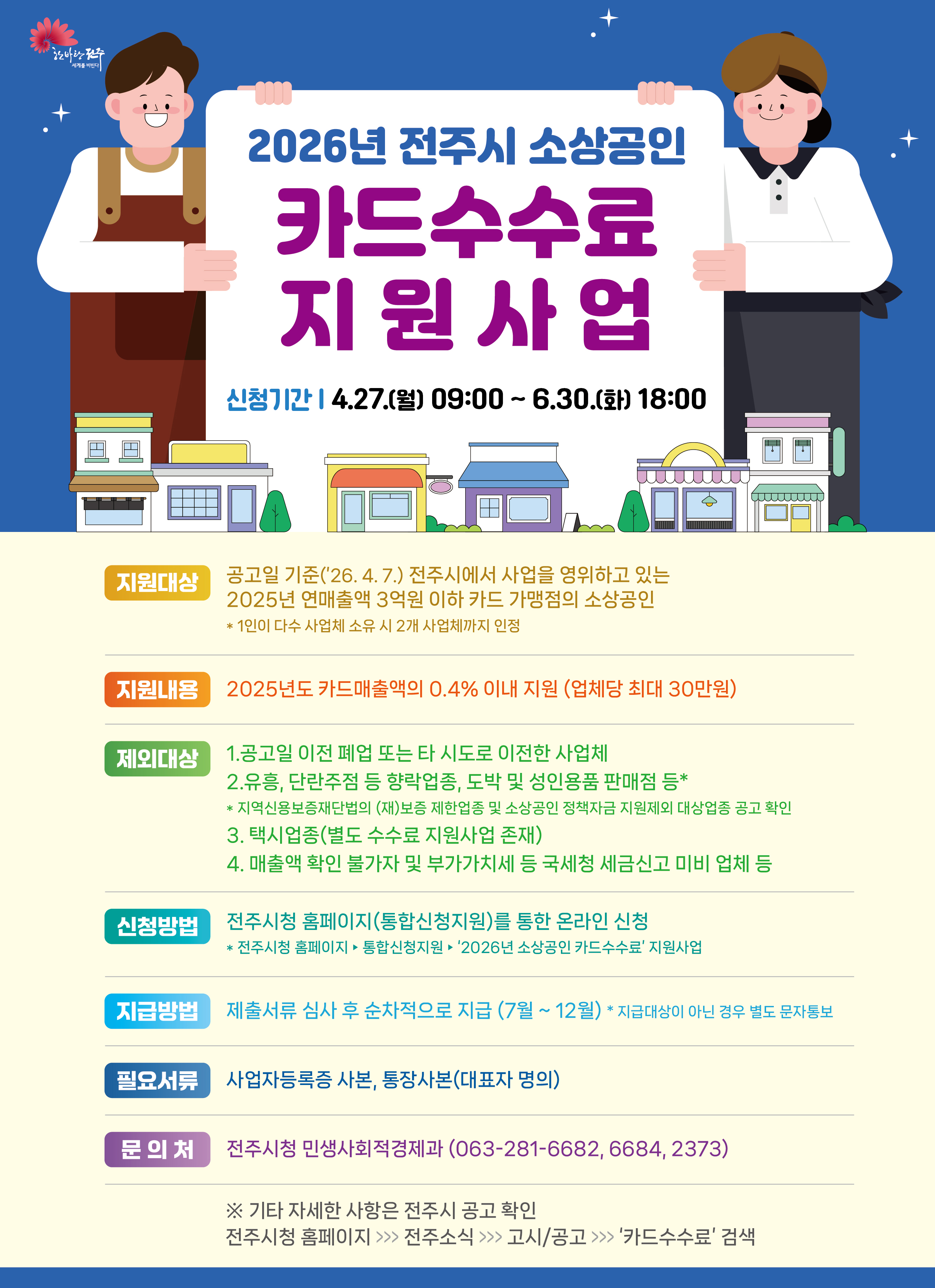 2026년 소상공인 카드수수료 지원사업