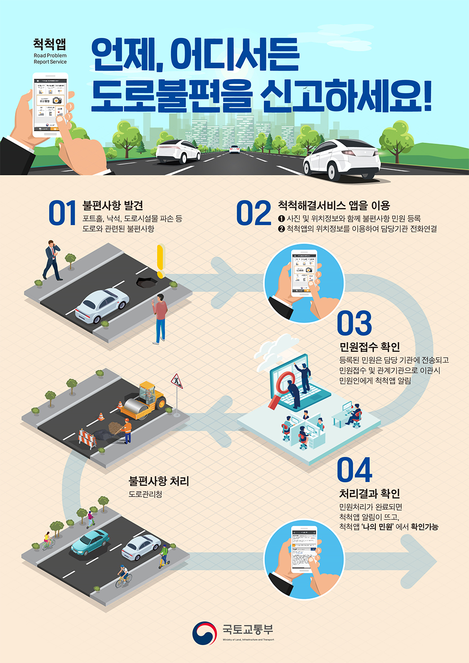 척척앱 안내 포스터(내용있음)